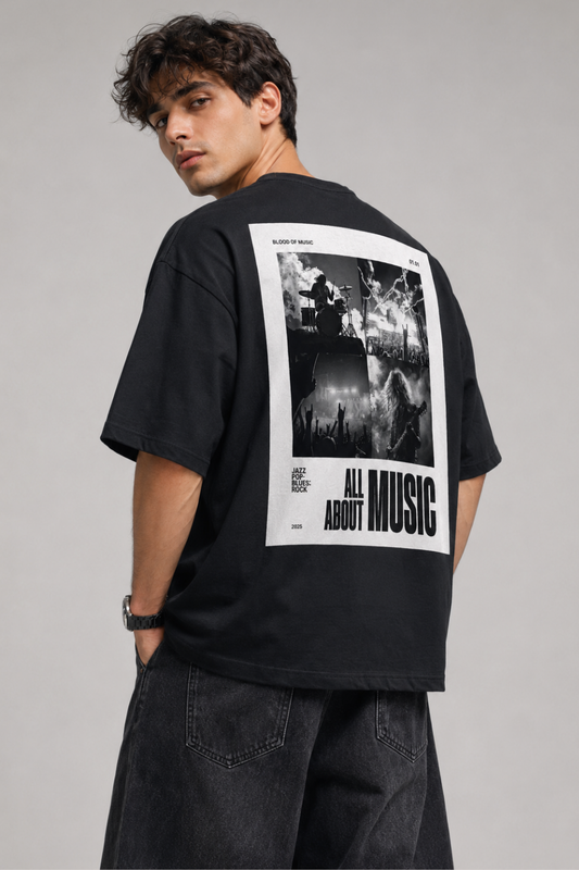 All About Music Oversized T-Shirt