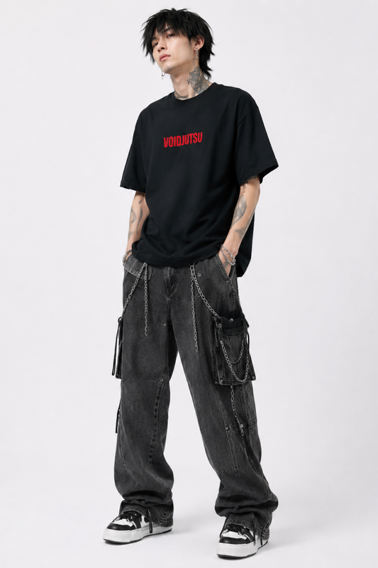 Voidjutsu Anime T-Shirt – Black Character Graphic Tee