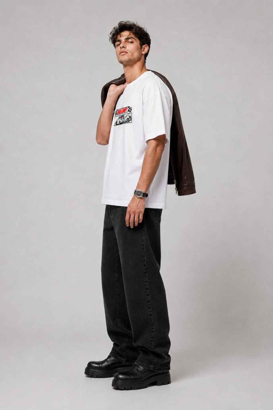 Ride and Drift Oversized T-Shirt – Racing Graphic Streetwear Tee