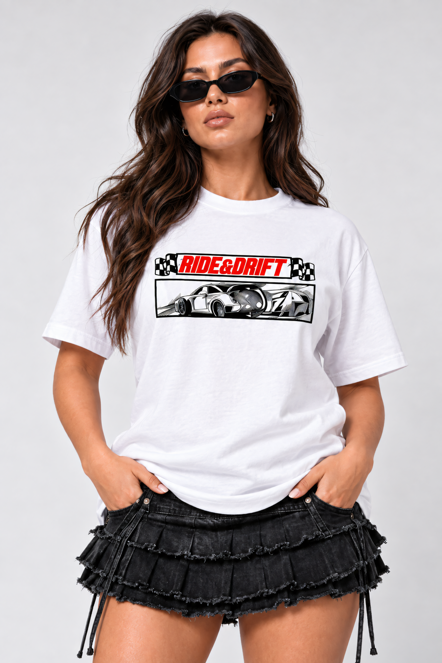 Ride and Drift Oversized T-Shirt – Women