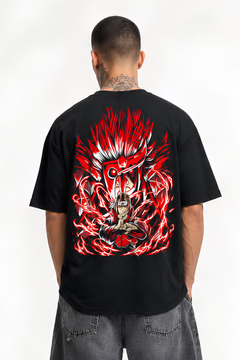 Rage Anime T-Shirt – Black Oversized Graphic Tee