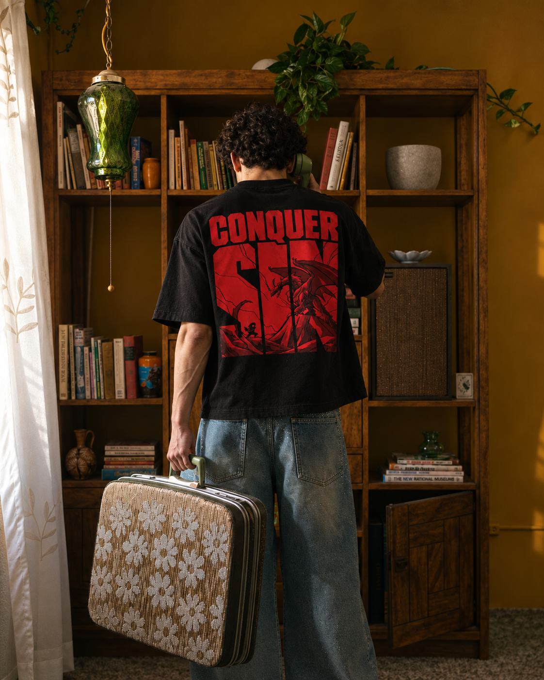 Conquer The Sinner Oversized T Shirt – Men