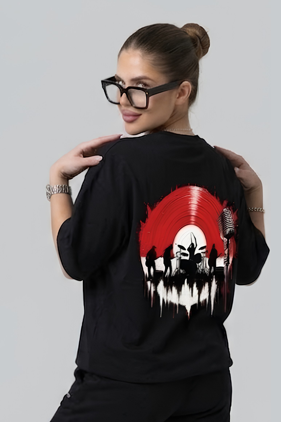 Music Never Dies Oversized T Shirt – Women