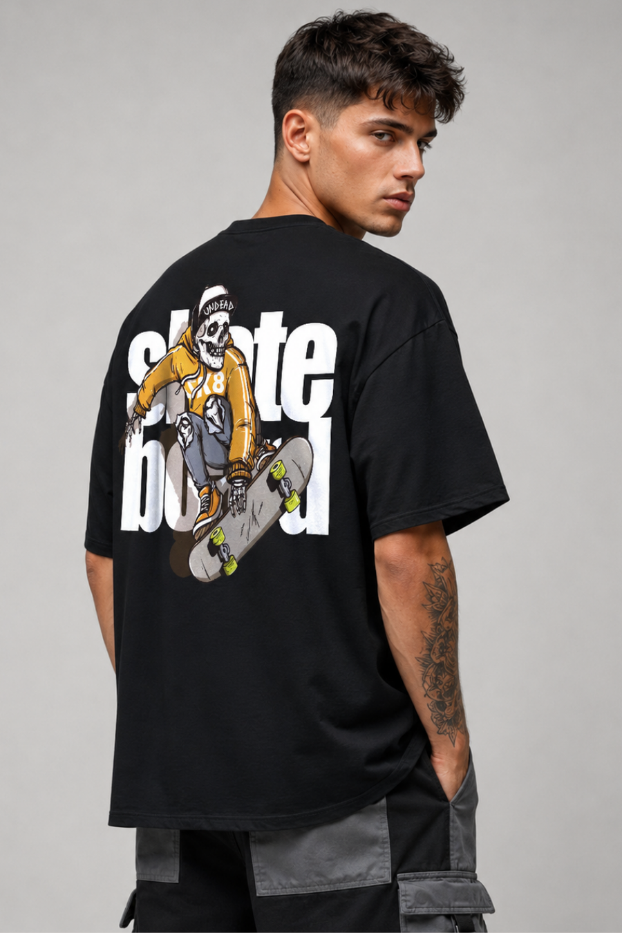 Skateboard Oversized T-Shirt Men